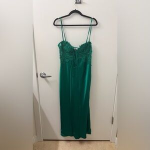 Sultry Style Satin Midi Dress